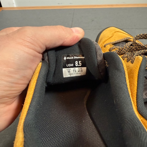 🧗‍♂️ Black Diamond Prime Approach Shoes Suede Amber Men's 8.5 Women's 10 - Picture 8 of 9